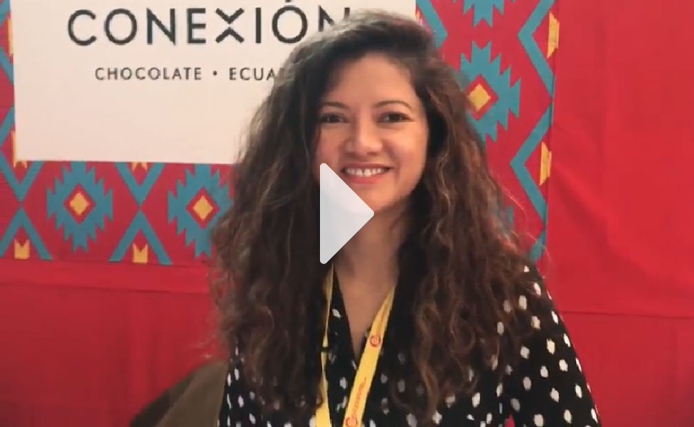 Conexion Chocolate founder Jenny Samaniego at El Chocoa 2018 event