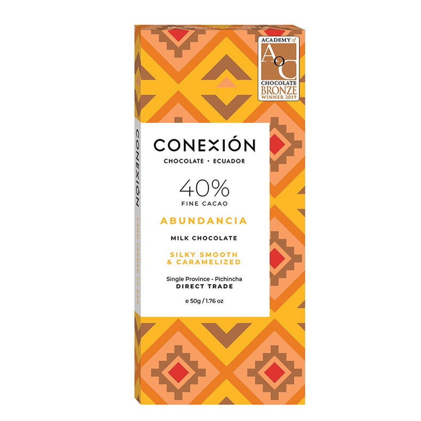 Conexión Milk Chocolate Abundancia 40% Cacao Bar | Gluten Free, Kosher conexion-chocolates