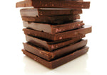 A stack of delicious chocolate tablet blocks