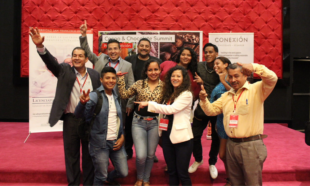 The Conexion Chocolate team standing together at The Cacao and Chocolate Summit