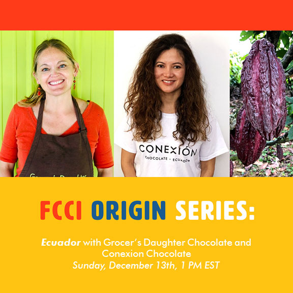 FCCI Origin Series event graphic with Jenny Samaniego and Jody Hayden