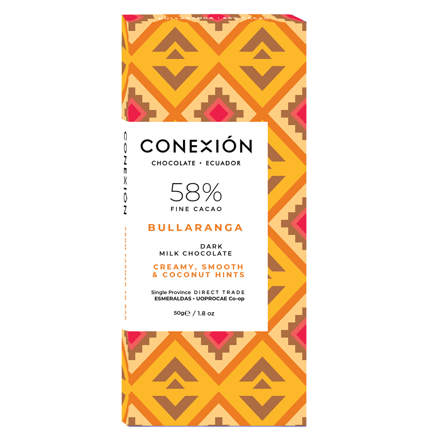 Bullaranga 58% Bar: Coconut Milk Vegan Dark Chocolate