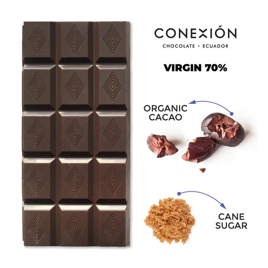 *Heirloom Raw 70% Bar: Dark Chocolate
