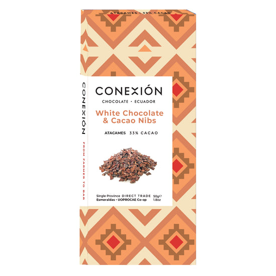 Atacames 33% Bar:  White Chocolate with Cacao Nibs