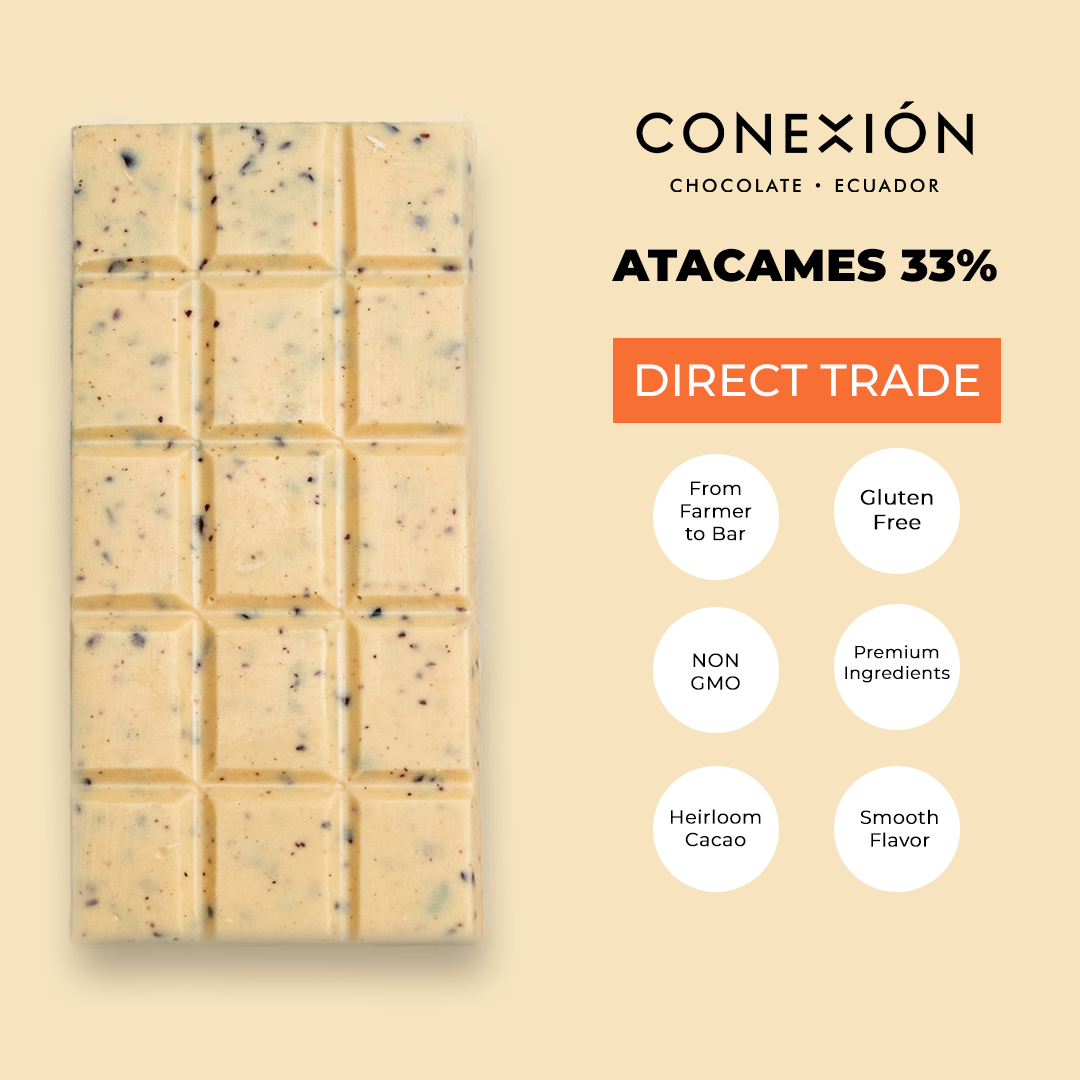 CONEXIÓN Atacames 33% White Chocolate Cacao Bar | Gluten Free