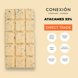 
            
                Load image into Gallery viewer, CONEXIÓN Atacames 33% White Chocolate Cacao Bar | Gluten Free
            
        