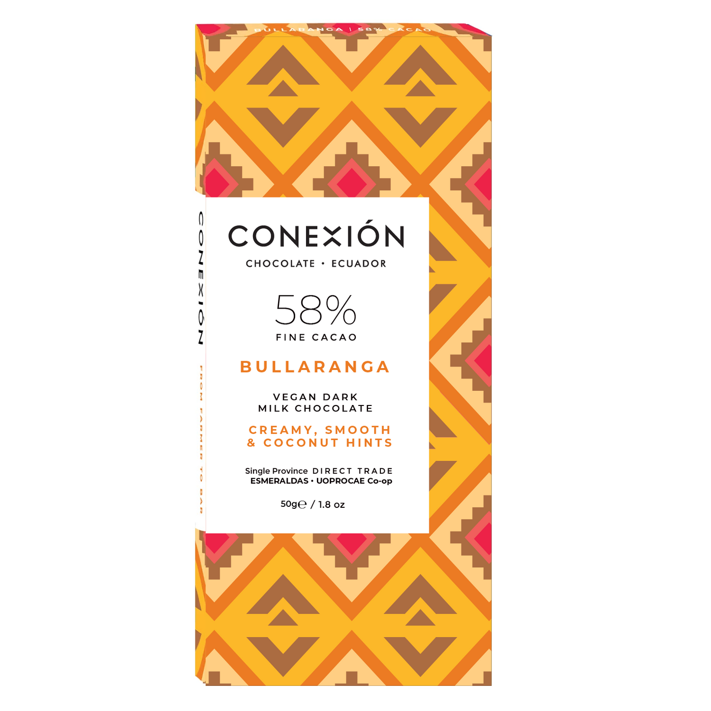 Bullaranga 58% Bar: Coconut Milk Vegan Dark Chocolate