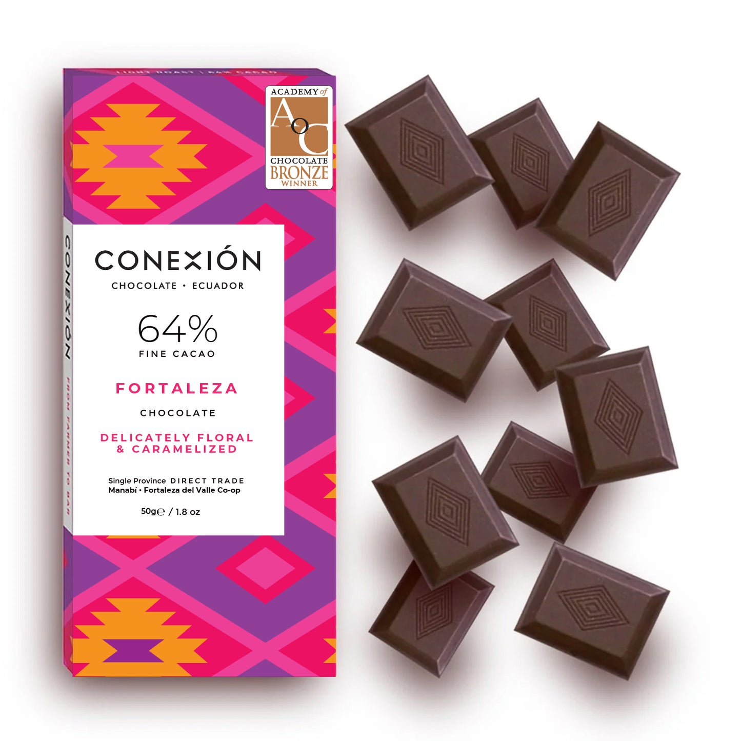 Fortaleza 64% Bar: Dark Chocolate