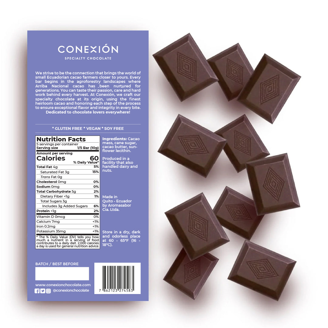 *Heirloom Raw Los Ríos 70% Bar: Dark Chocolate