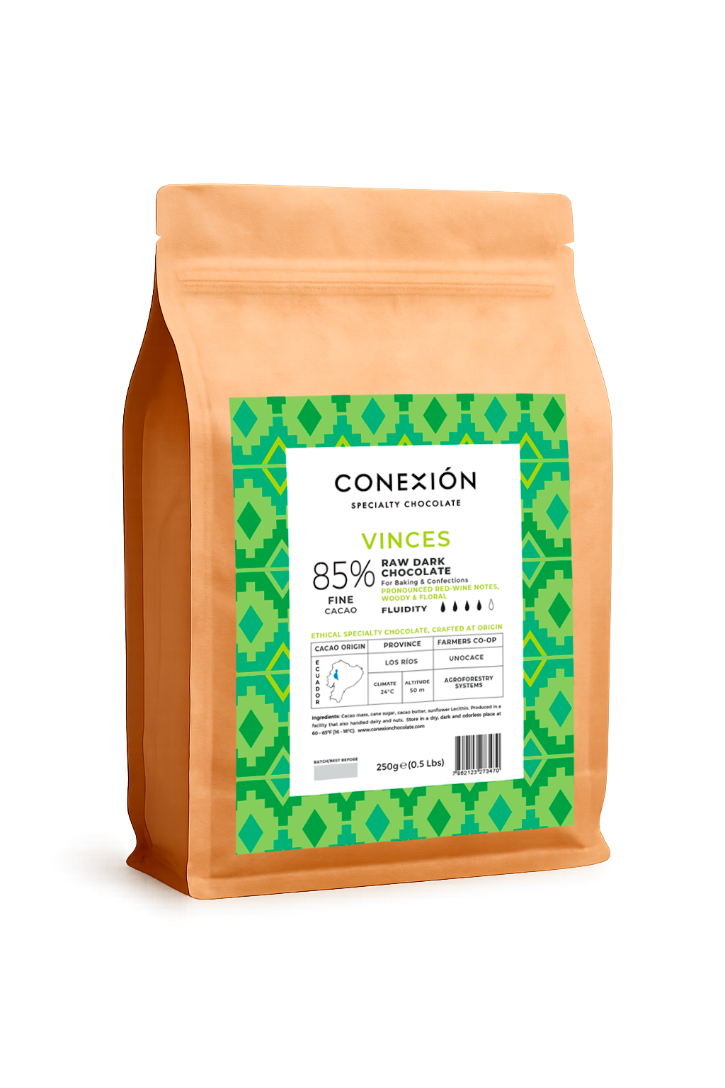 Vinces 85%: *Heirloom Raw, Dark Chocolate Couverture