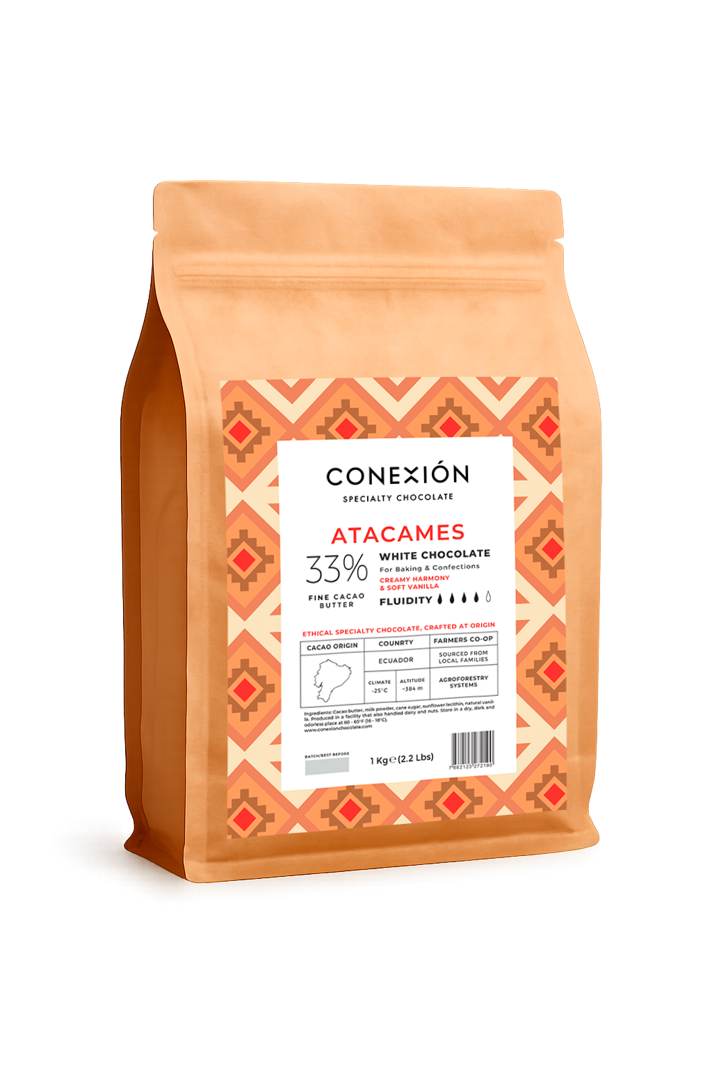Atacames 33%: White Chocolate Couverture