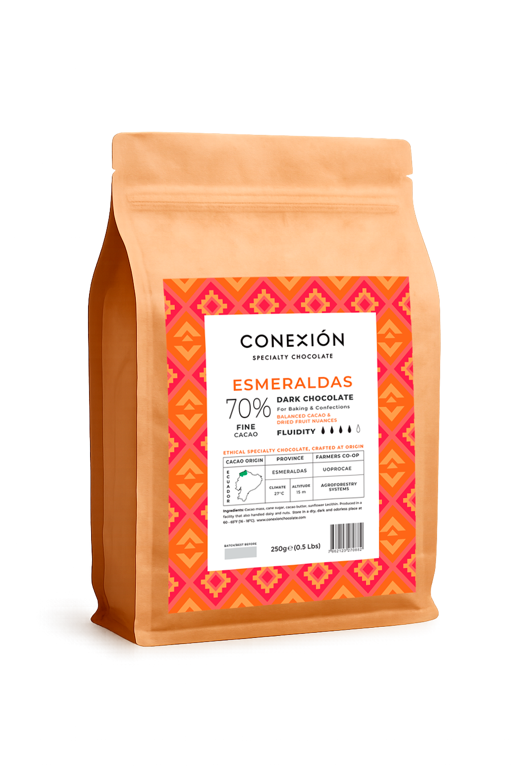 Esmeraldas 70%: Dark Chocolate Couverture
