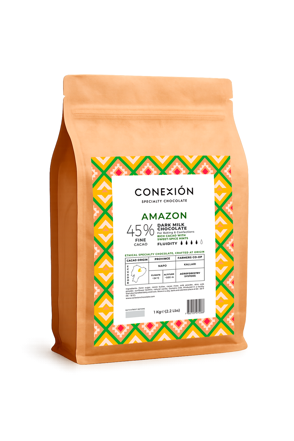 Amazon 45%: Dark Milk Chocolate Couverture