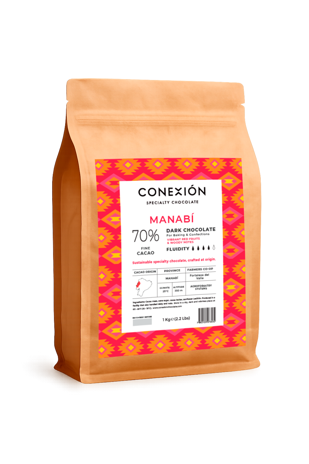 Manabi 70%: Dark Chocolate Couverture