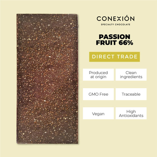 Passion Fruit 64% Bar: Dark Chocolate