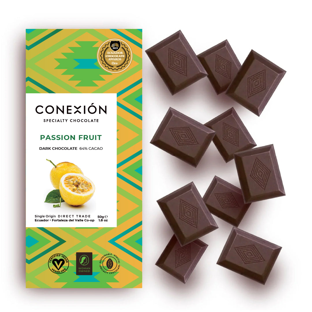Passion Fruit 66% Bar: Dark Chocolate