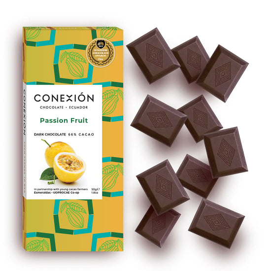 Passion Fruit 64% Bar: Dark Chocolate