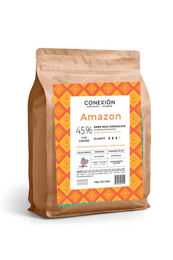 Amazon 45%: Dark Milk Chocolate Couverture