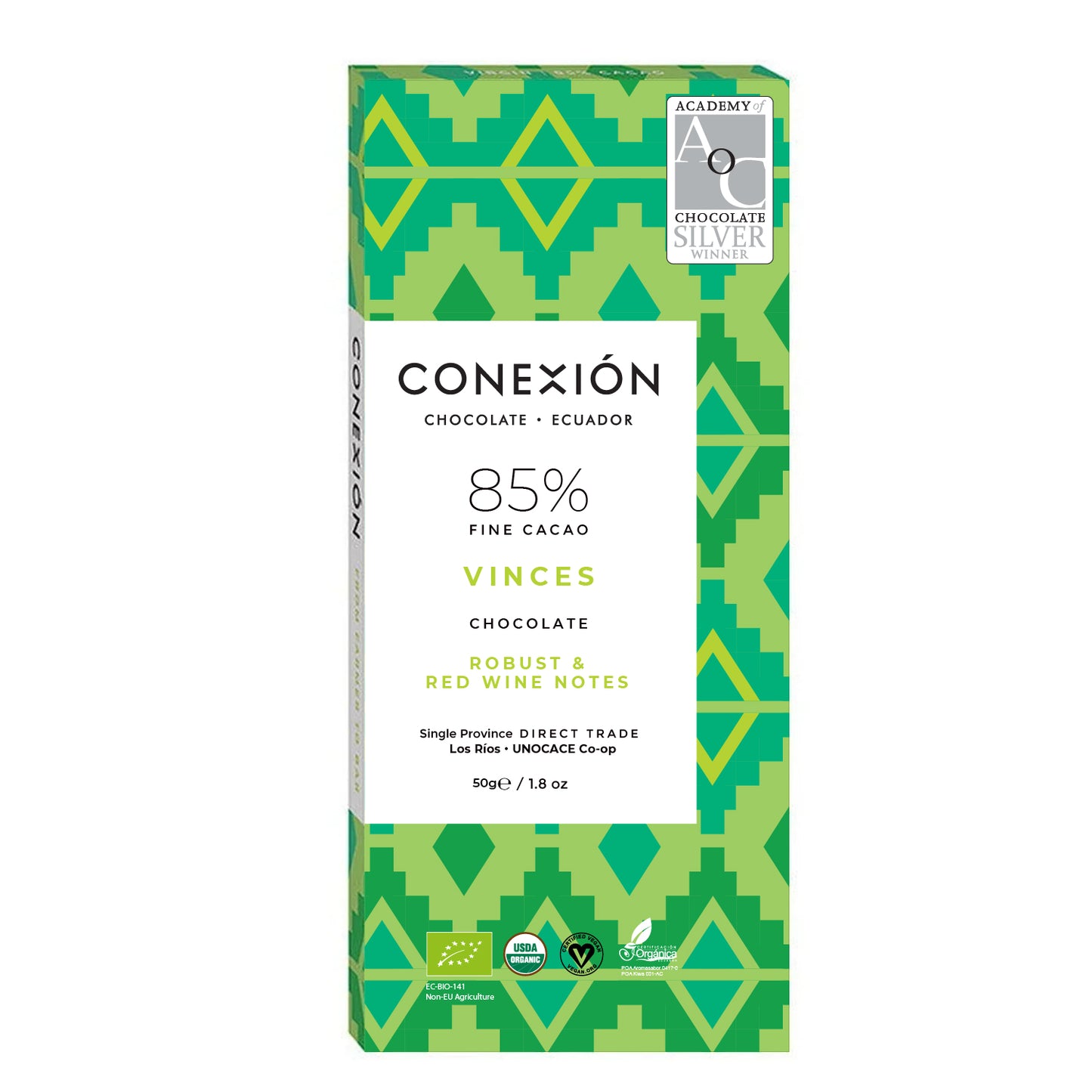 Vinces 85% *Heirloom Raw Bar: Dark Chocolate