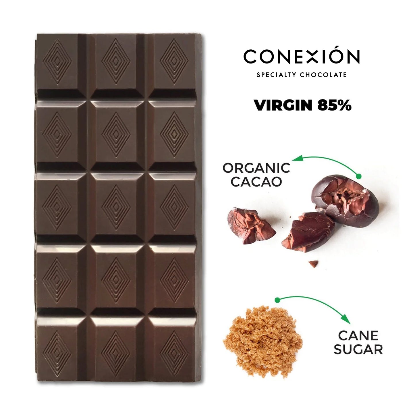 Vinces 85% *Heirloom Raw Bar: Dark Chocolate