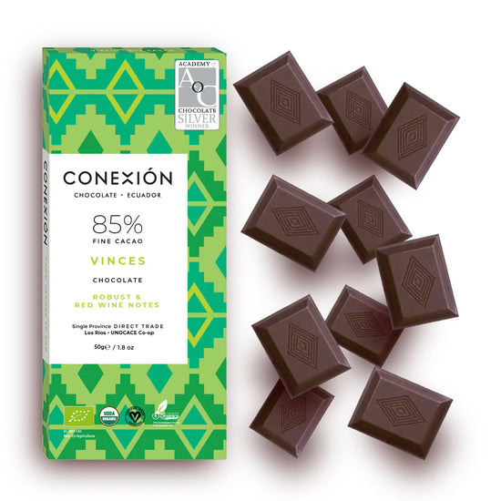 Vinces 85% *Heirloom Raw Bar: Dark Chocolate