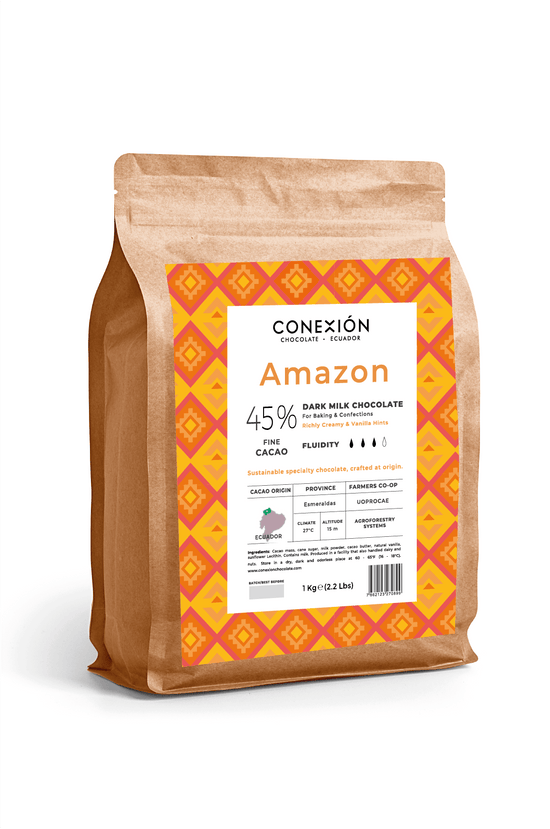 Amazon 45%: Dark Milk Chocolate Couverture