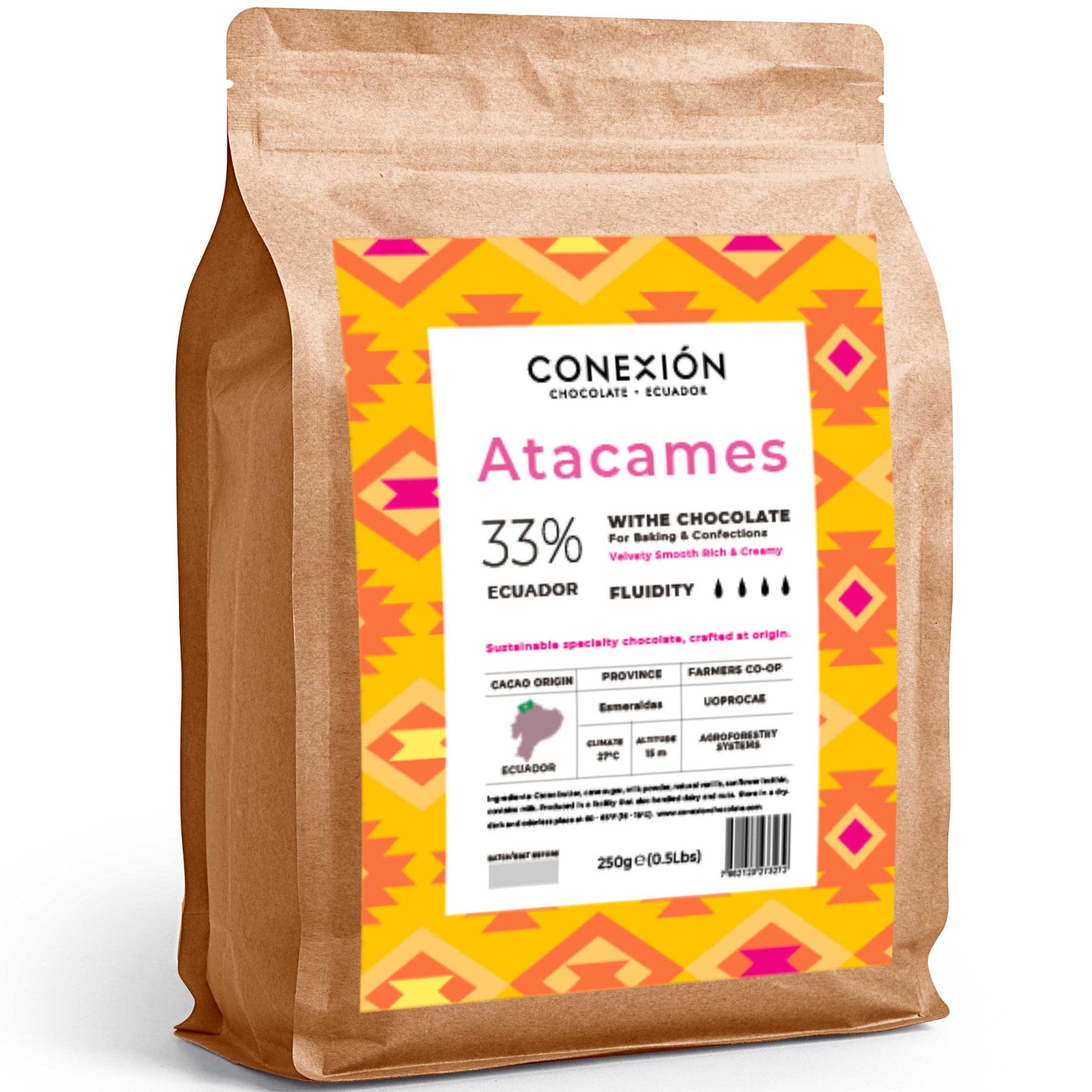 Atacames 33%: White Chocolate Couverture