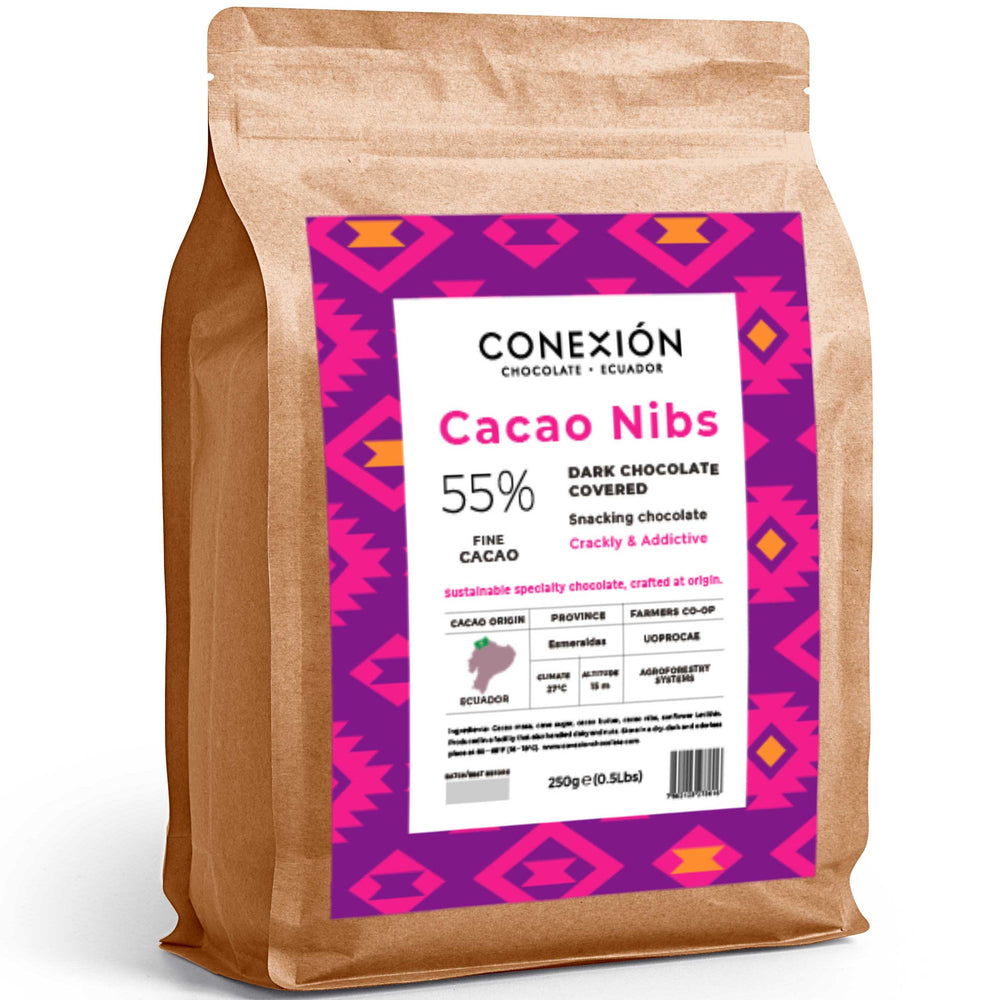 CONEXIÓN Covered Snack Cacao Nibs | Bulk Bag | Vegan, Gluten Free