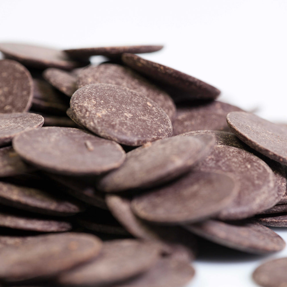 CONEXIÓN Gran Cacao 100% Virgin Couverture Chocolate Discs | Bulk Coating Bag | Vegan
