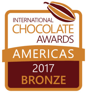 International Chocolate Awards - Americas 2017 Bronze Award winner