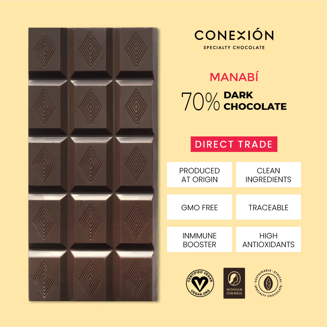 Manabí 70% Bar: Dark Chocolate