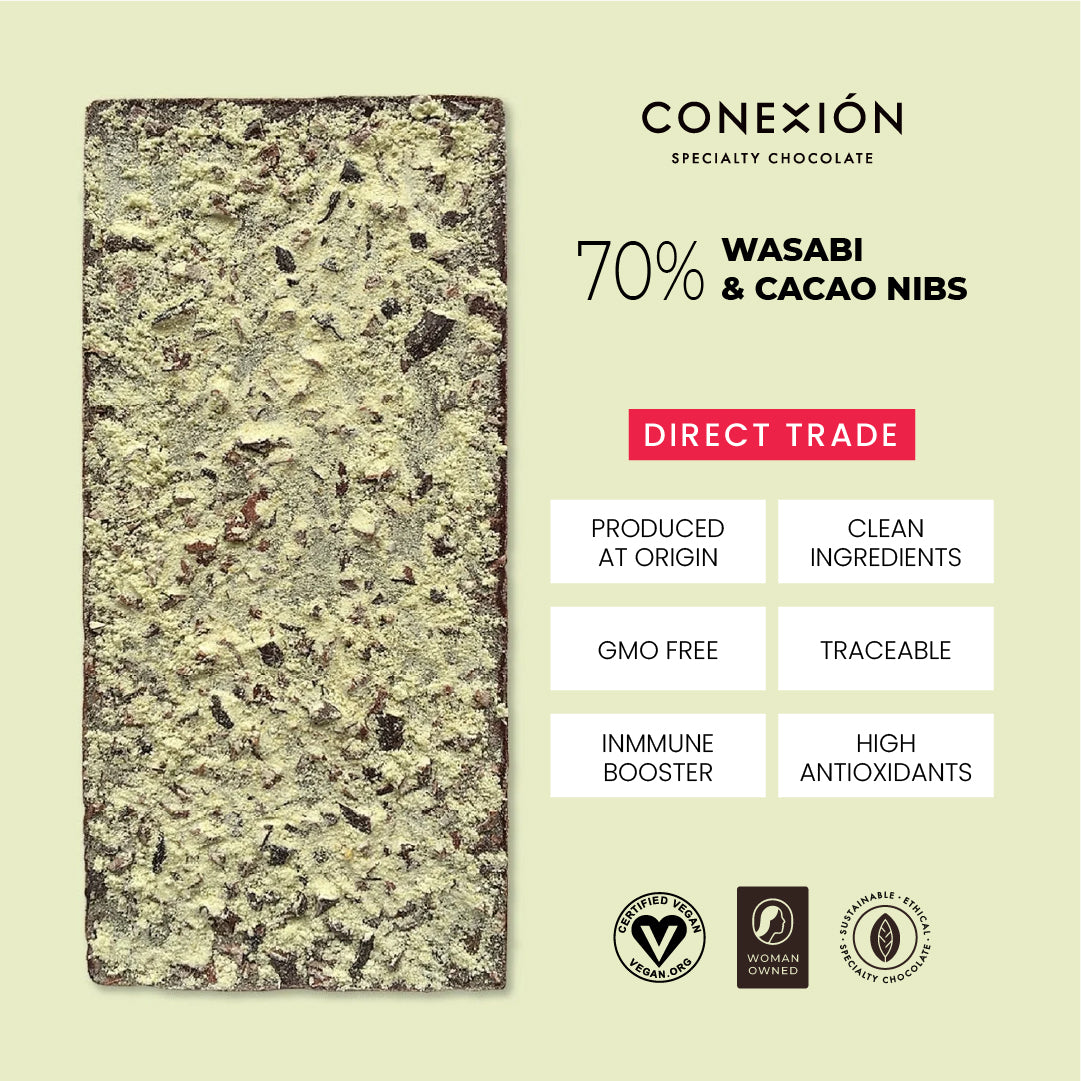 Wasabi & Cacao Nibs 70%  *Limited Edition