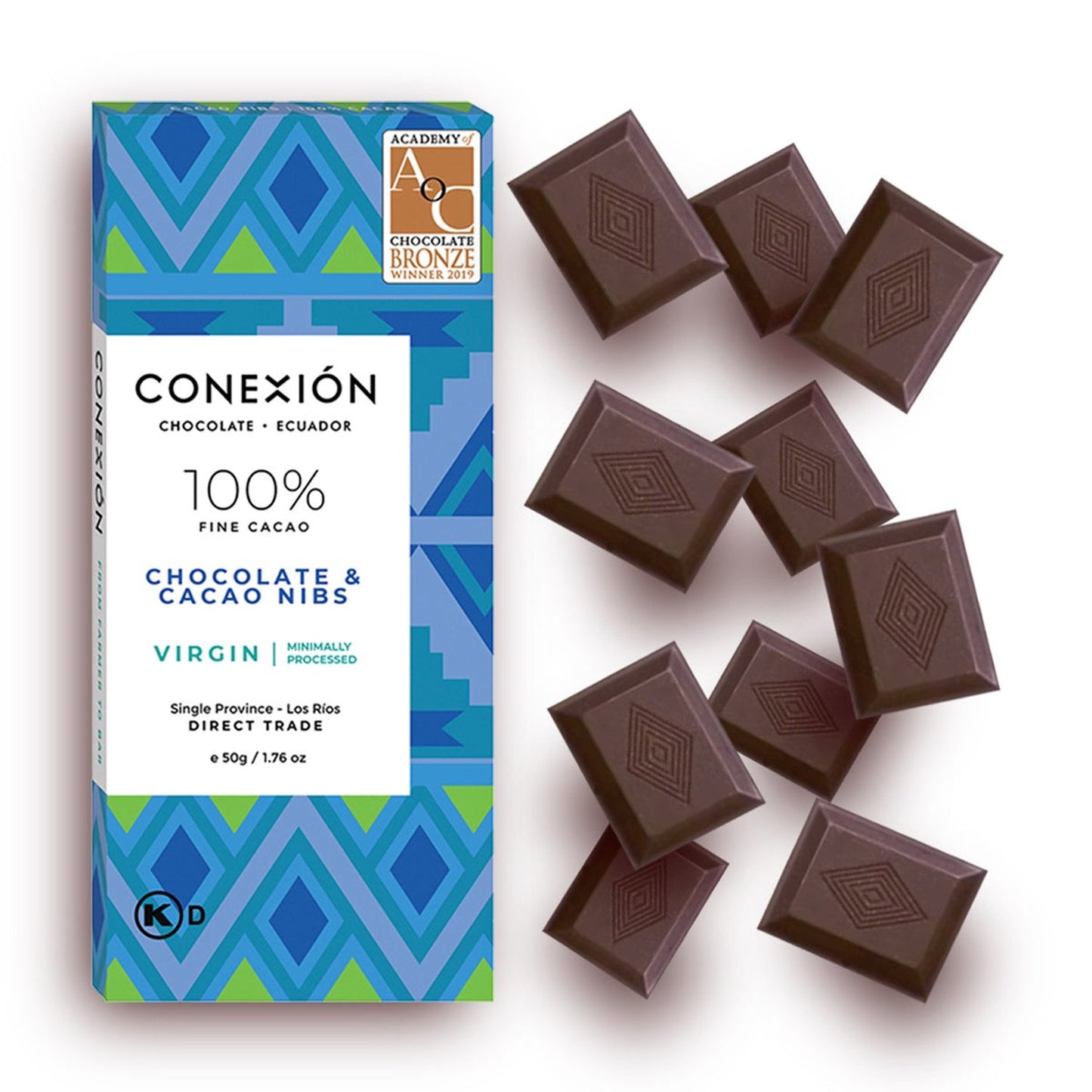 Virgin with Cacao Nibs 100% conexion-chocolates