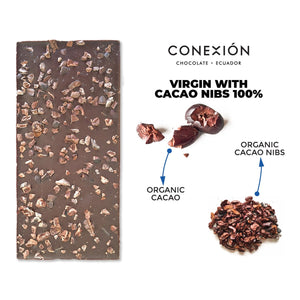 Virgin with Cacao Nibs 100% conexion-chocolates