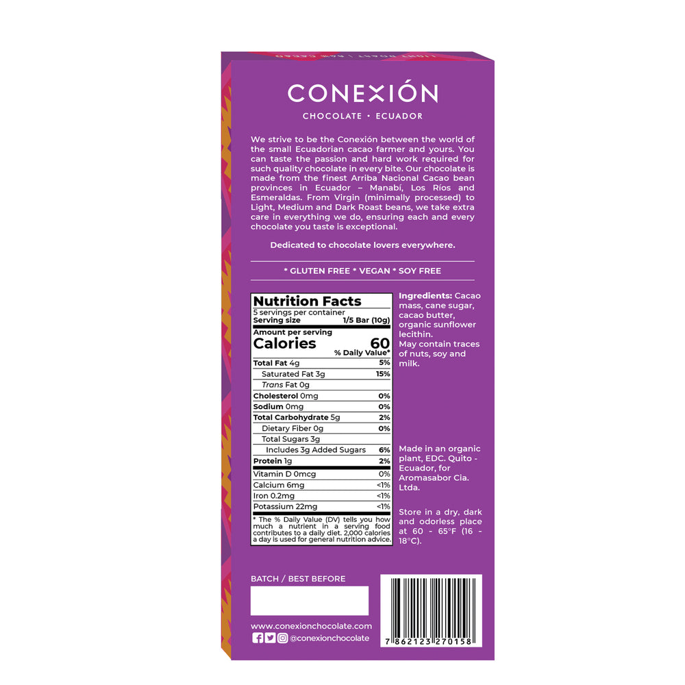 Light Roast 64% conexion-chocolates
