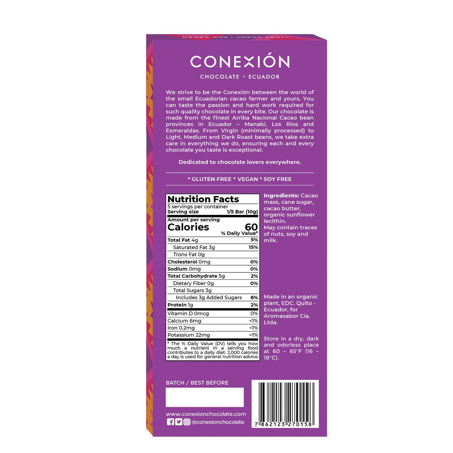 Light Roast 64% conexion-chocolates