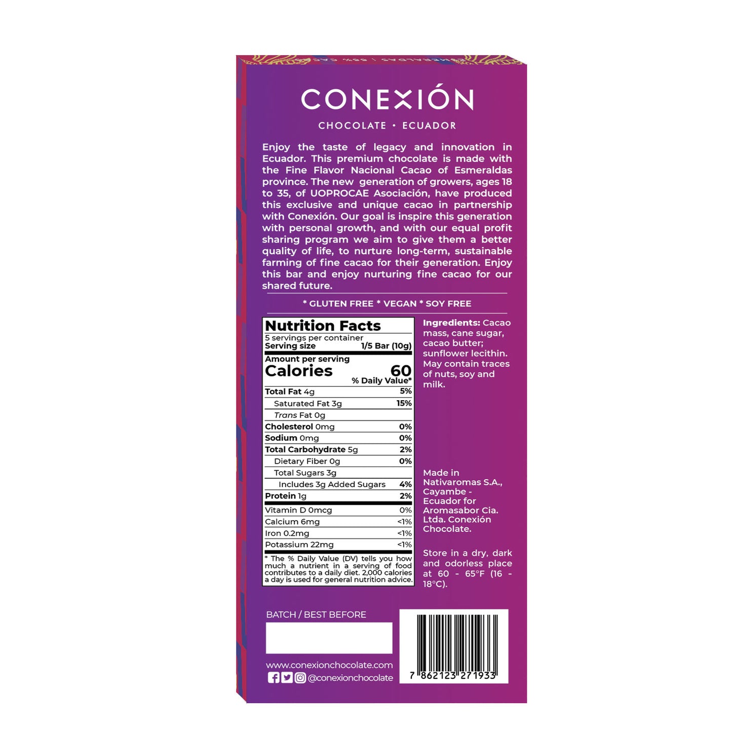 Esmeraldas 66% conexion-chocolates