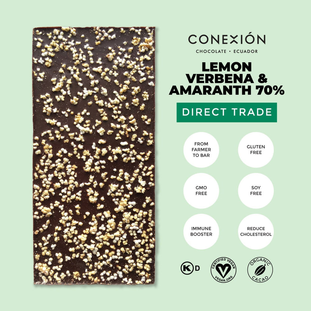 
            
                Load image into Gallery viewer, Lemon Verbena &amp;amp; Amaranth 70% conexion-chocolates
            
        