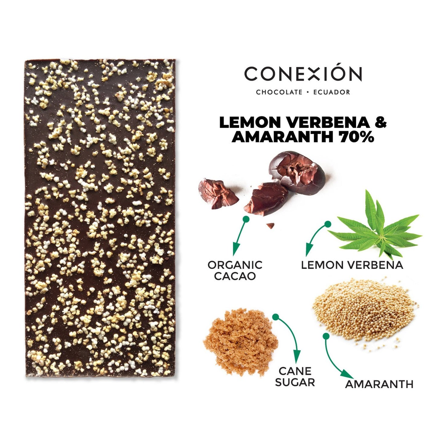 Lemon Verbena & Amaranth 70% conexion-chocolates
