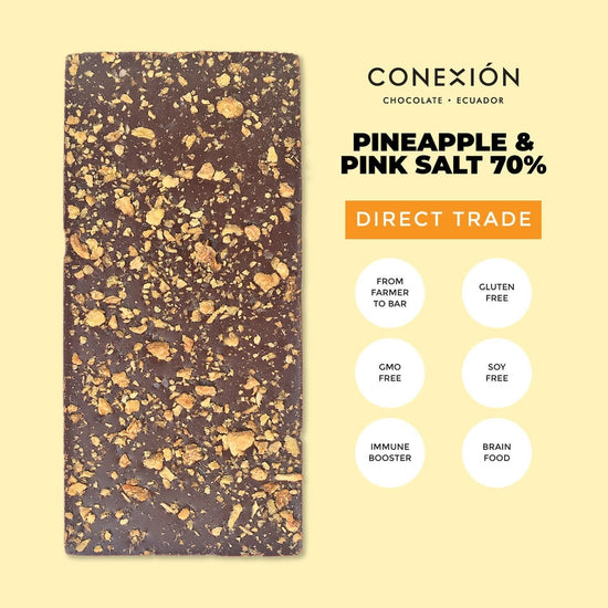 Pineapple & Pink Salt 70% conexion-chocolates