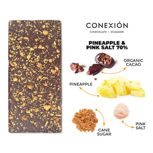 Pineapple & Pink Salt 70% conexion-chocolates