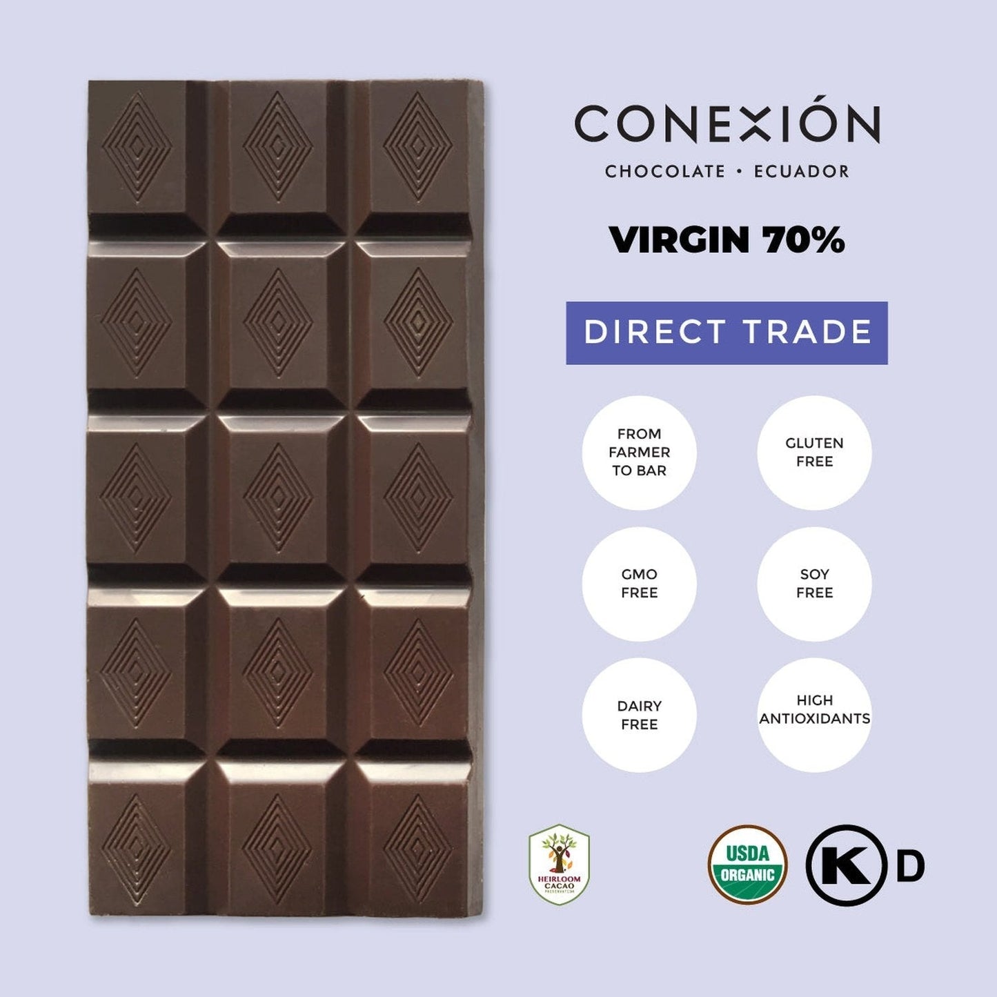 Virgin 70% conexion-chocolates