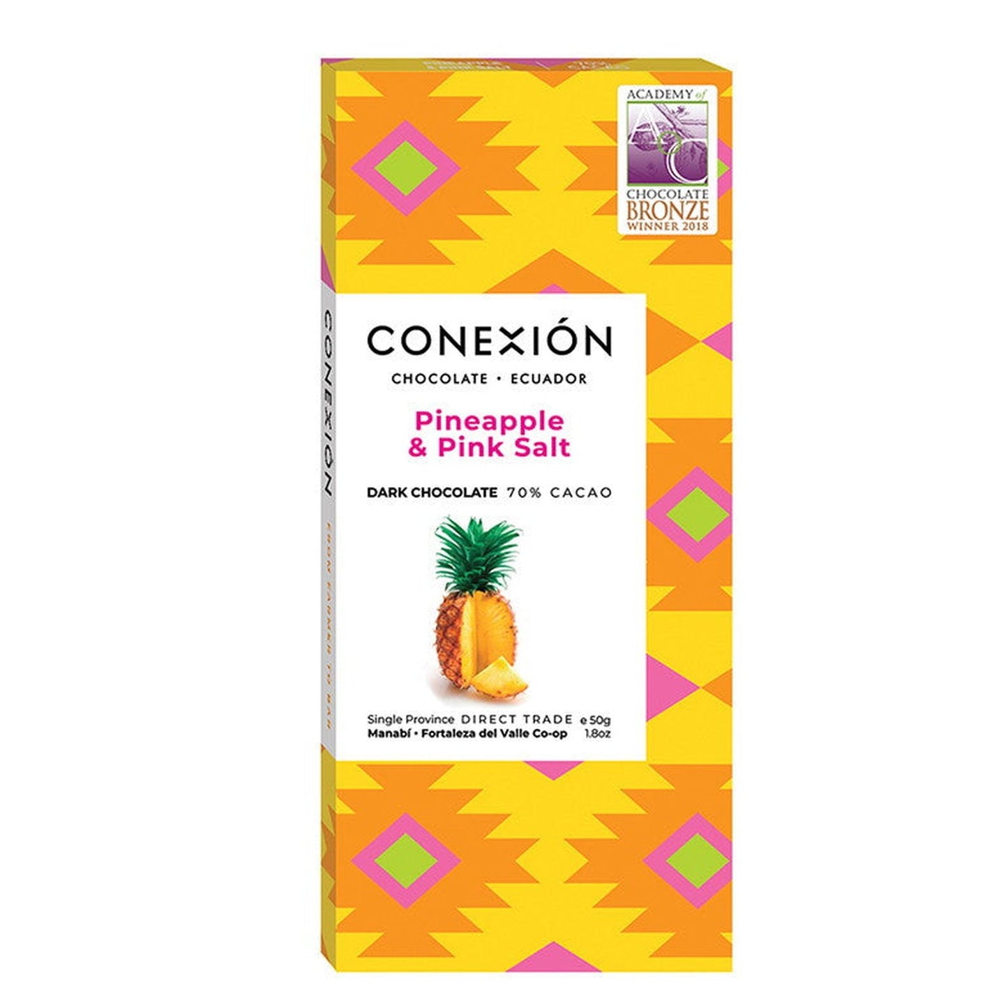 Pineapple & Pink Salt 70% conexion-chocolates