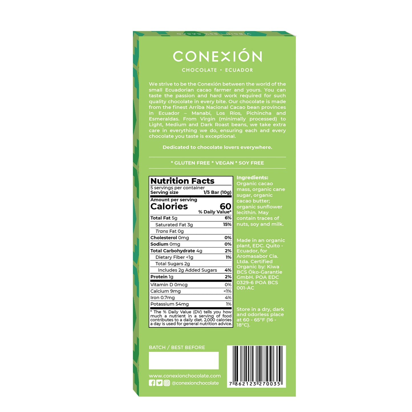 Virgin 85% conexion-chocolates