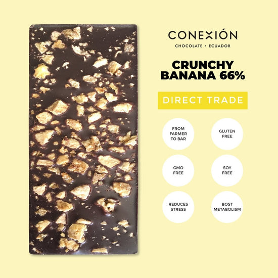 Crunchy Banana 66% conexion-chocolates