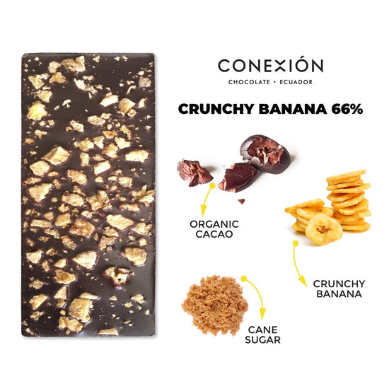 Crunchy Banana 66% conexion-chocolates