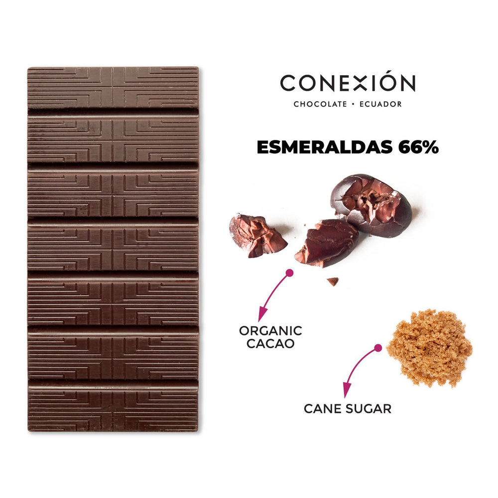 
            
                Load image into Gallery viewer, Esmeraldas 66% conexion-chocolates
            
        